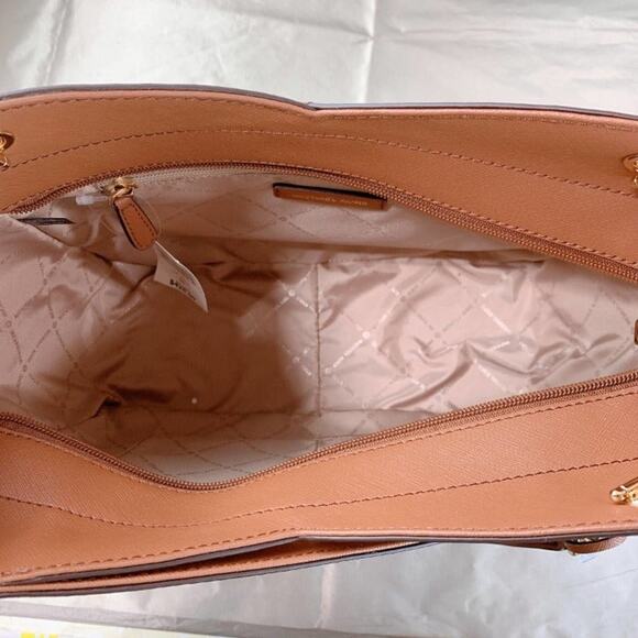 Michael Kors 35F1GTVT3L Jet Set Travel Large Chain Shoulder Tote Bag Leather - Picture 8 of 9